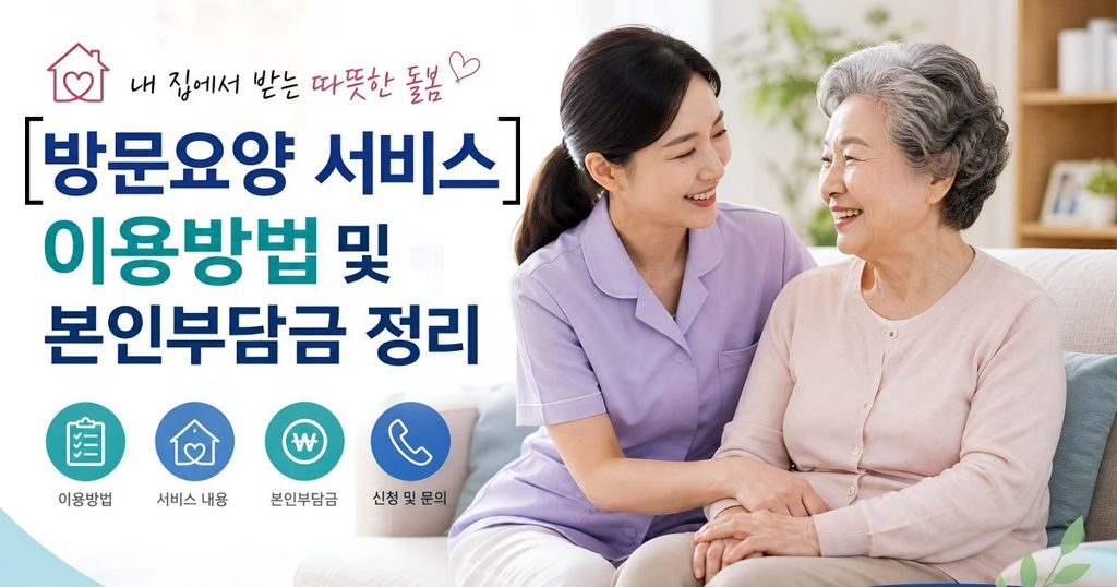 2026 노인장기요양보험 방문요양 서비스 이용방법 및 본인부담금 가이드 대표 이미지