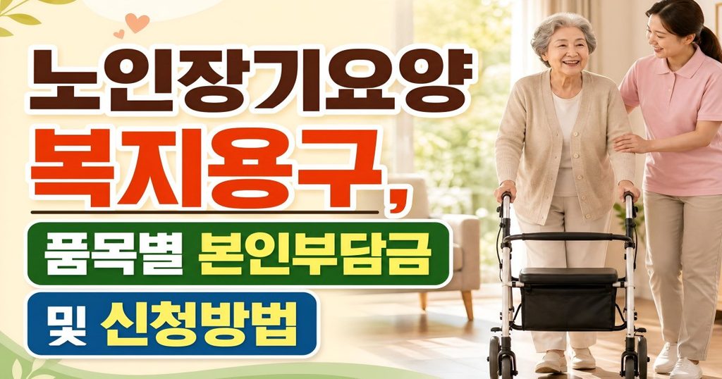 2026년 노인장기요양 복지용구 품목별 본인부담금 및 신청방법 총정리