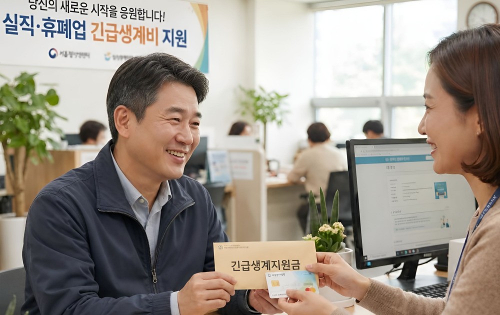 실직 생계비 지원 조건 및 휴폐업 위기 가구 긴급복지 지원 안내 이미지